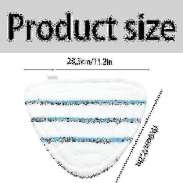 12 stk. dampmoppepuder Mikrofiber Vaskbare puder Udskiftning til Neat Steam Cleaner