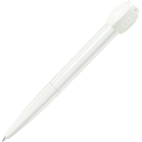 Svar pen roterende unisex pen ABCD svær at vælge møde kedsomhed passere tiden spinning pen (Hvid)