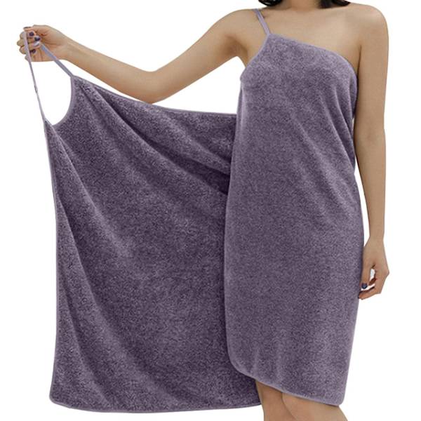 Bärbar badrock mjuk sjal klänning absorberande badrock för kvinnor bekväm duschomslag spa badrock kroppsinpackning för fru, dotter, flickvän Pink-1