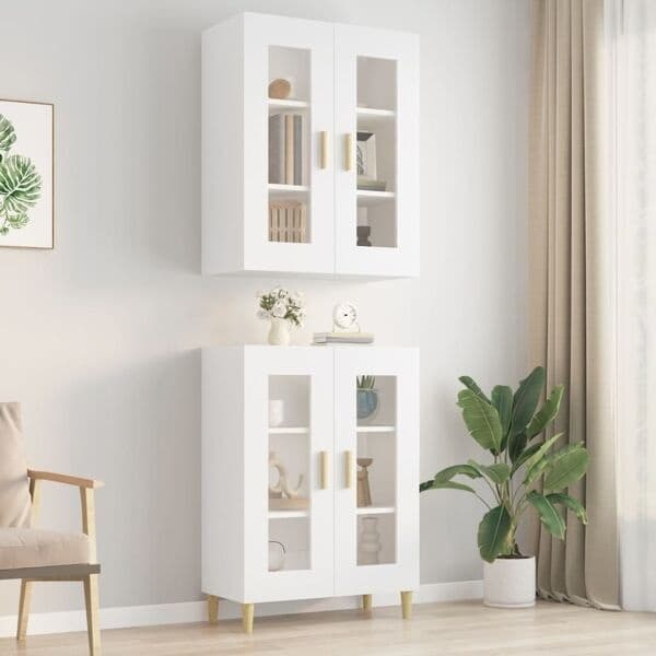 vidaXL Väggskåp Vit 69,5x34x90 cm 26250 Vit