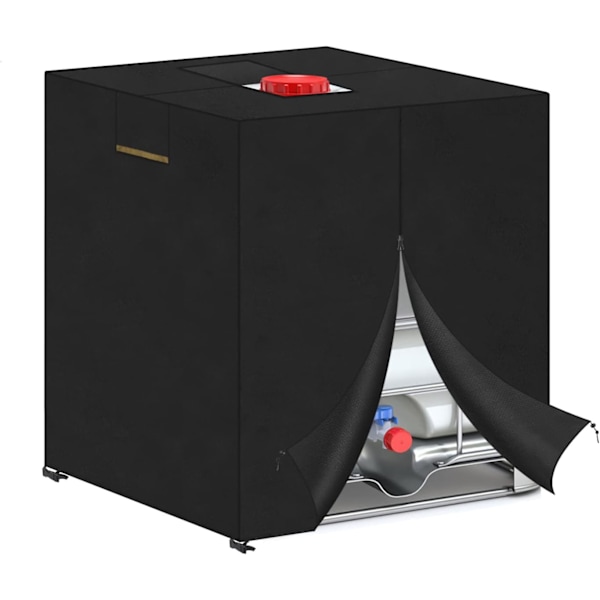 Skyddande överdrag för 1000 L vattentank Presenning, IBC regnvattentanksskydd, 1000L tanköverdrag (120x100x116cm)