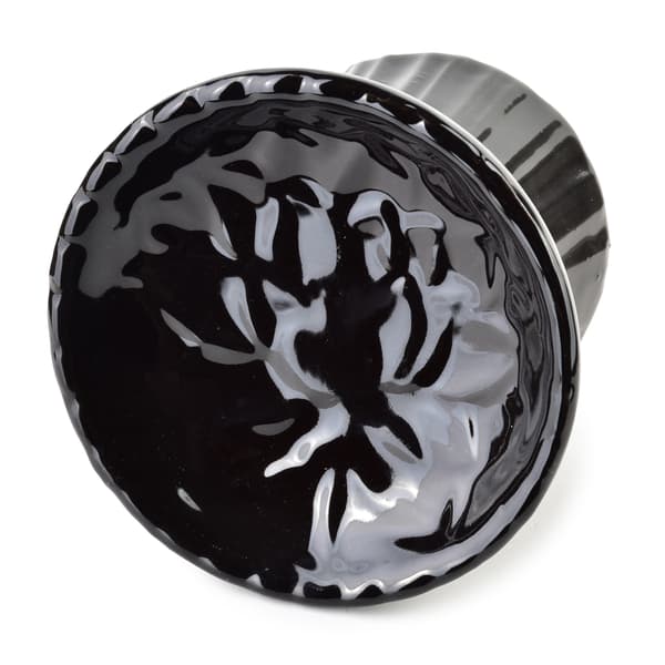 Elegant sort keramisk aromaterapi pejs 11x8x8,5 cm