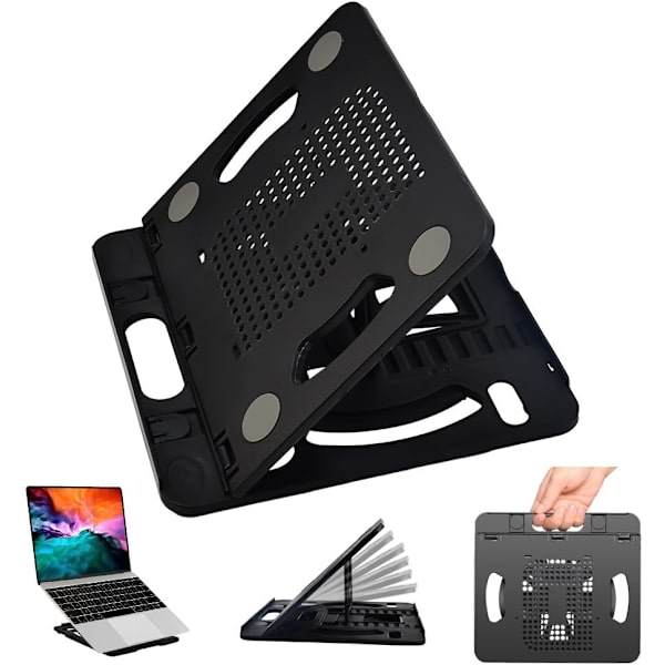 Computer Stand, Bærbar Computer Stand, Justerbar Ergonomisk Computer Stand, Roterbar Bærbar Stand