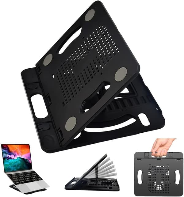 Datorstativ, Bärbart Laptopstativ, Justerbart Ergonomiskt Datorstativ, Roterbart Laptopstativ