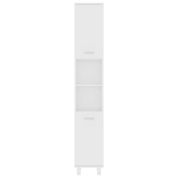 vidaXL Baderomsskap hvit 30x30x179 cm konstruert tre white Vit
