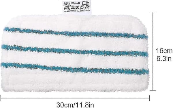 12 stk. mikrofiber moppekluter kompatible med EasyFix SC2, SC3, SC4, SC5 damprenserdeler
