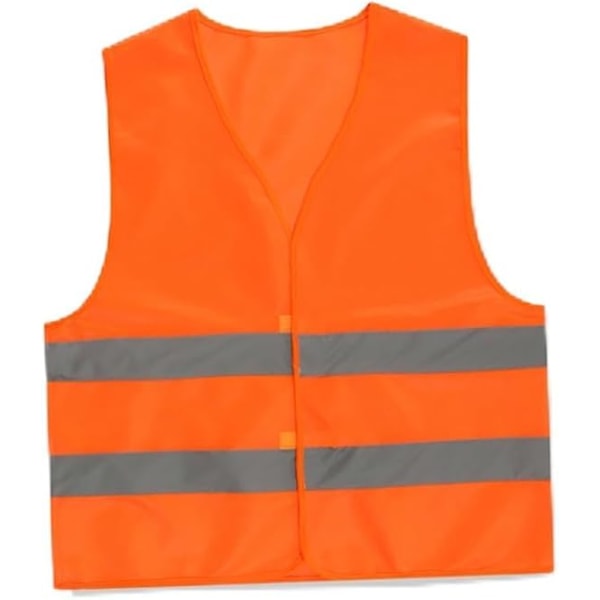 22×27 tum Hög Synlighet Säkerhetsväst Bulk Reflekterande Mesh Säkerhetsväst för Män Kvinnor Arbeta Cykling Löpare Neon, Orange