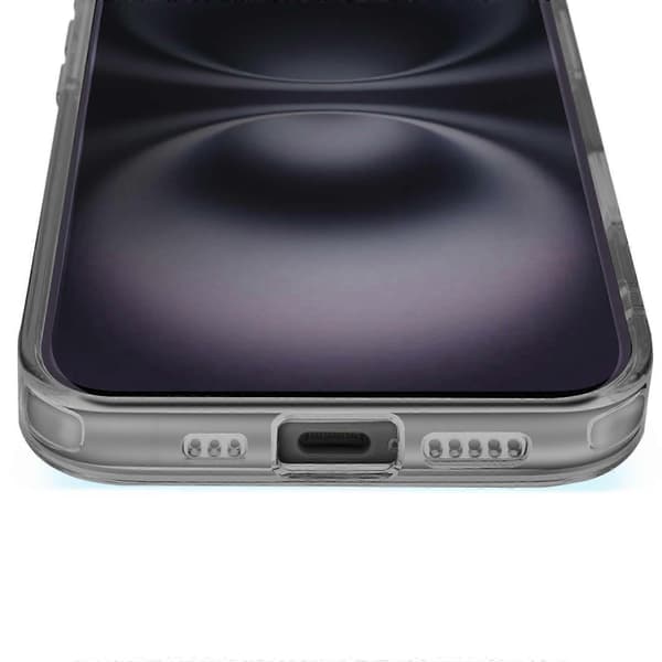 MagSafe-deksel for iPhone 16 Bakside Krystallfarge, svart black