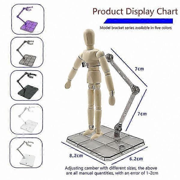 Action Figure Display Stand Base for 1/144 Scale Model Kits Cinema Game SMTX-Compatible Bracket