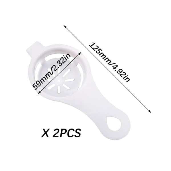 2 st ägguleseparator - Proteinseparator - Separerar äggulor - Äggviteseparator