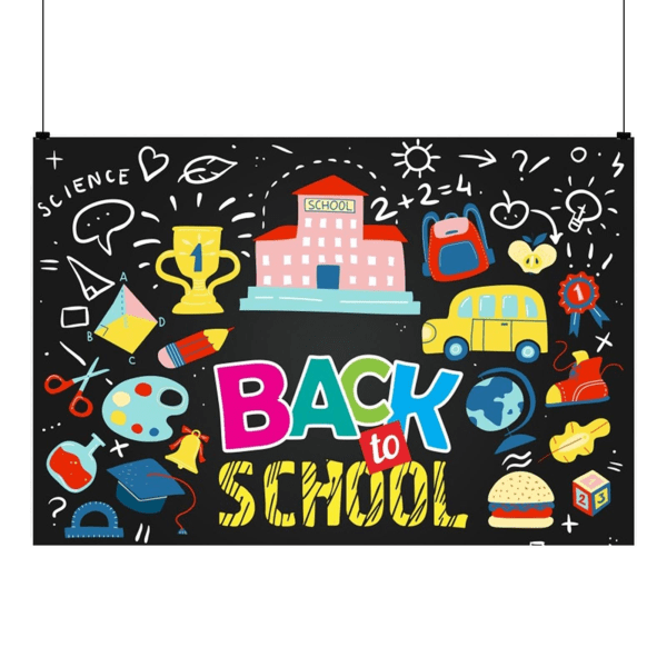 Tilbage til skolen dekorationer til klasseværelset - Velkommen tilbage baggrundsbanner til haven klasseværelse foto baggrund