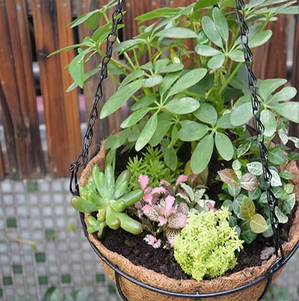 4 stykker blomsterpotte metalkæde