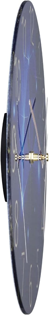 Modern tyst kvartsväggklocka 30 cm batteridriven, för sovrum, hem, kök, sovrum, kontor, skola (marmorering) marbling