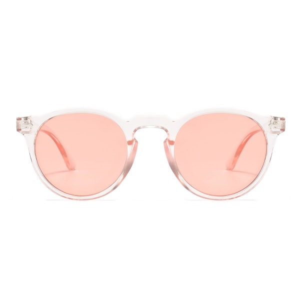 Polarisoidut aurinkolasit naisille Vintage Pyöreä -Klassinen Retro Ympyrä Sävytetty 90-luvun aurinkolasit Unisex UV400 Suoja Pink