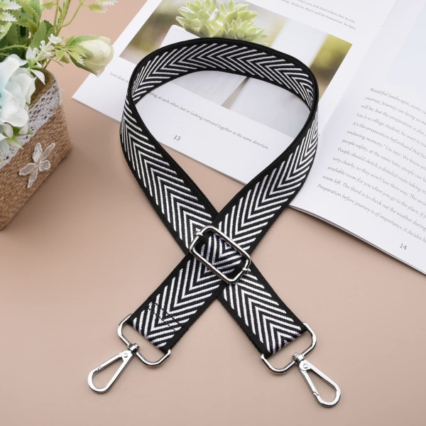 Leveä olkahihna, säädettävä vaihdettava vyö kitara tyyli crossbody käsilaukku olkahihna 2