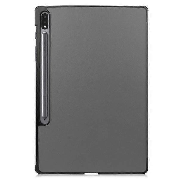 Samsung Galaxy Tab S7 Plus/FE/Lite Tri-fold etui PU læder/PC grå