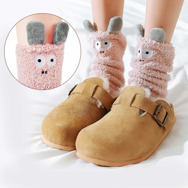 Mjuka strumpor, fluffiga strumpor, sängstrumpor, damvarma vinterstrumpor, damstrumpor, julstrumpor