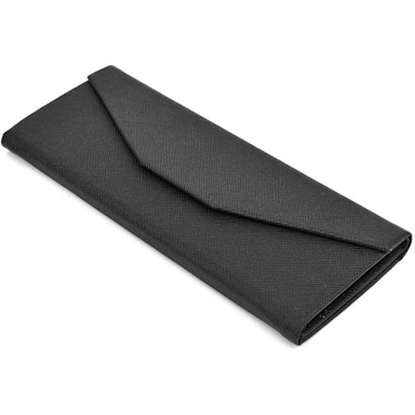 Solid Farve Eco Læder Magnetisk Foldbar Hard Case til Solbriller, Briller, Læsebriller