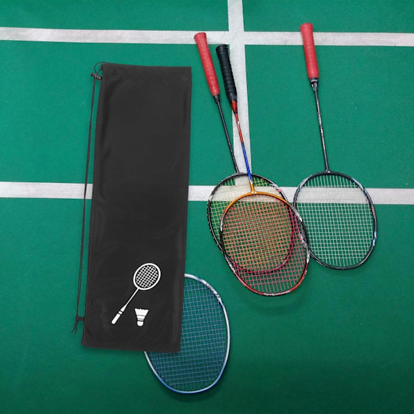 Återanvändbar racketväska badmintonväska bärbar racketväska enkelaxlad badmintonväska för utomhusförvaring