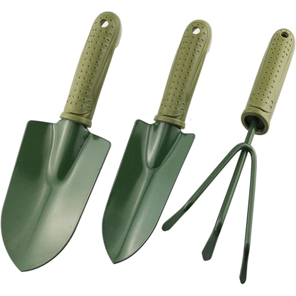 3 i 1 Hageverktøy Spade for Graving Hagearbeid Spade for Plenplanting Legering Spade Plastikkhåndtak Anti-Slippery