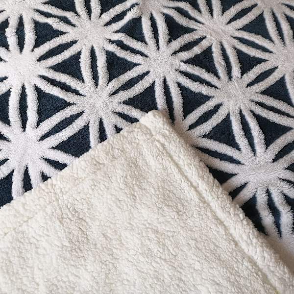 Mykt teppe til sofa - Varmt Sherpa-flanell teppe til sofa, tykt teppe til sofa, fluffy teppe til sofa blue 150*200cm