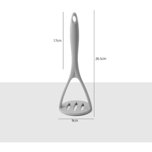 Potetmoser Ricer Press Crusher med Non-Stick Håndtak (Grå)
