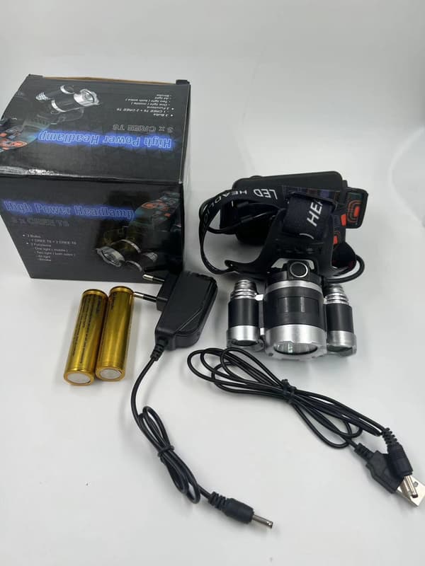 Led Hodelykt Oppladbar Hodelykt 3000 Høy Lumen Super Lys Hodelykt, 3 Moduser, Vanntett Sensor Hodelykt Lommelykt, Sikkerhetslys