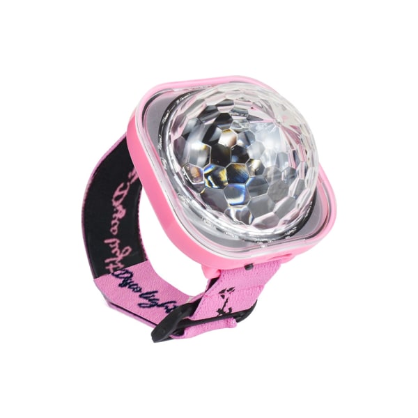 Disco-valo, tähtiprojektorin valo, juhlapallovalot, lasten watch , mini-LED-yövalo värinvaihdolla (vaaleanpunainen)