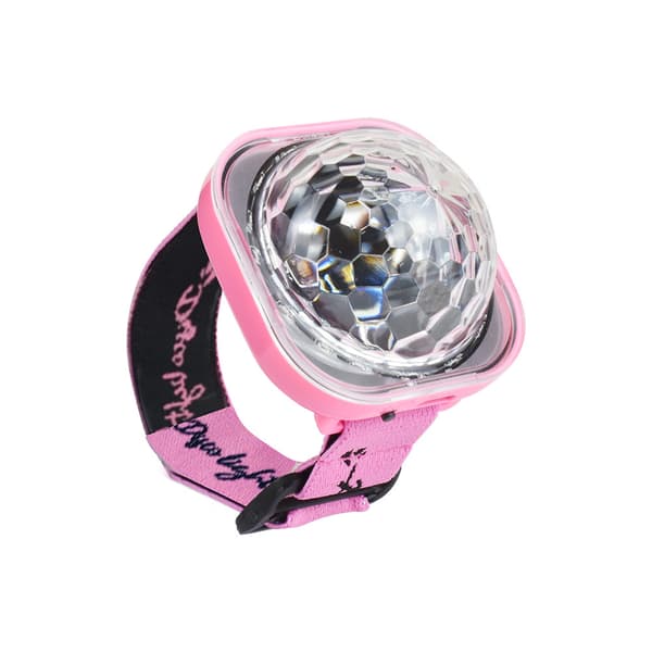 Diskoteklys, Stjerneprojektorlys, Festkuglelys, Diskotek-ur til børn, Mini LED-nattelys med farveskift (pink)