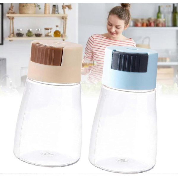 Salt- och pepparströare, 2 st Lättdifferentierad trycktyp av plast