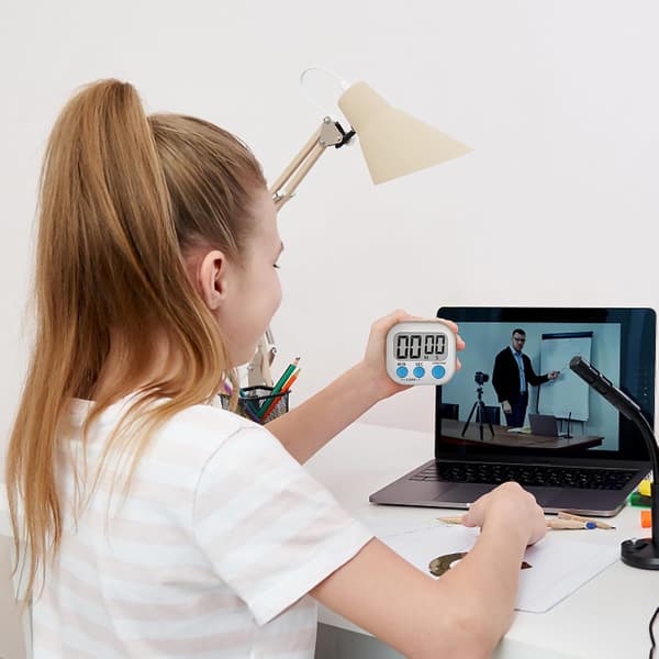 Klasserom Timer for Barn Lærere 2 Pakke Digitale Timere, Hvit