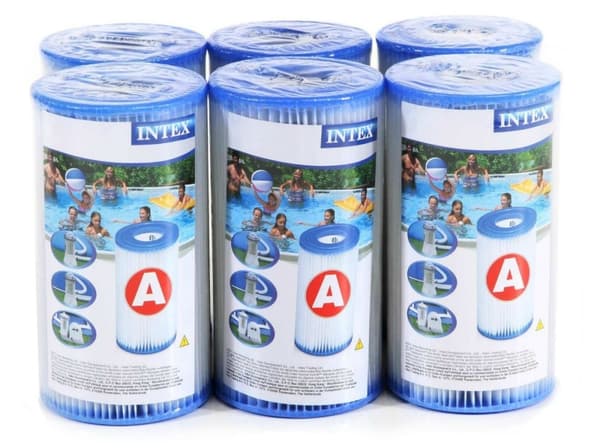 6x FILTER TYPE A PUMPE 6 stk INTEX BASSENG 29000 1000