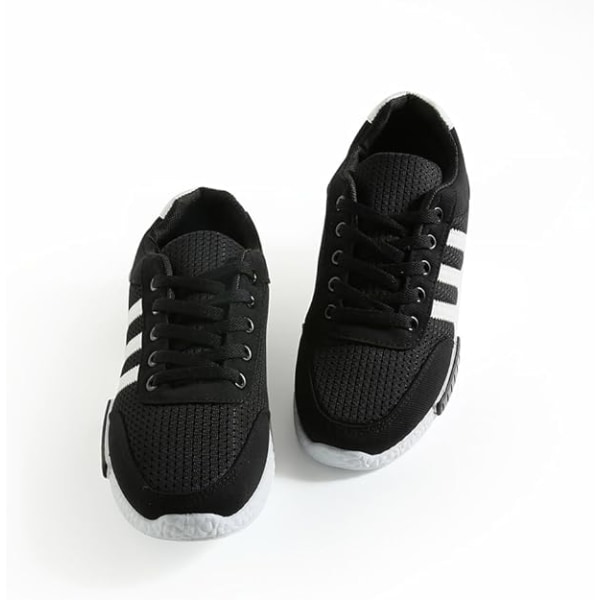 Flate sneakerssko, 8 mm brede skolisser for joggesko, førsteklasses trenerskostreng, erstatninger for snørebånd for sportssko (svart) Black