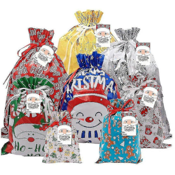30 st Dragsko Julväskor Blandade Julklappsväskor 10 Designer Julklappsväskor Slumpmässigt mönster