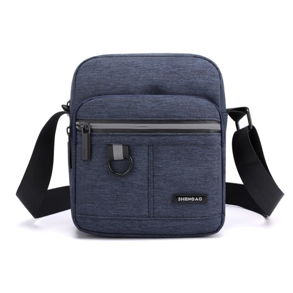 Miesten olkalaukku Crossbody Small Olkalaukku Kannettava matkapuhelimen kolikkolaukku/Matkahyödyllinen työ Käytännöllinen Kätevä Miesten Blue vertical