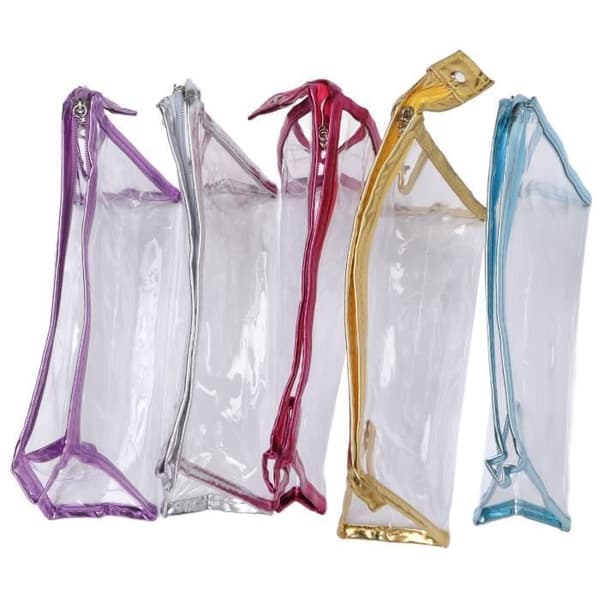 Transparent Kosmetikväska 5-pack Transparenta Kosmetikväskor Transparenta Sminkväskor Bagage SMINKVÄSKA