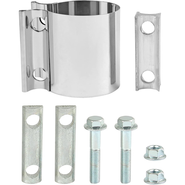 64mm x 76,2mm længde rustfrit universal udstødningsklemme