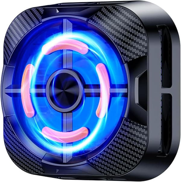 Gaming Telefonkølere, Universal Telefonkøleventilator med LED-lys, Smartphone Radiator