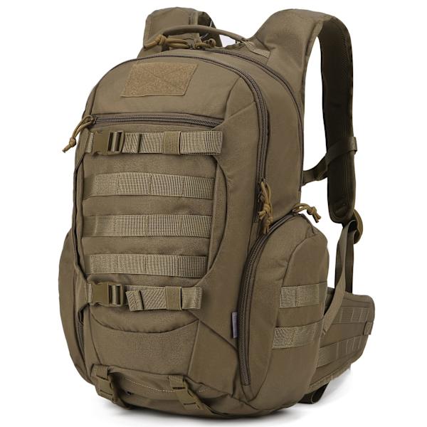 28L Ryggsäck Taktisk Trekking Ryggsäck Utomhus Vandring Ryggsäckar för Camping Vandring Resor Brown