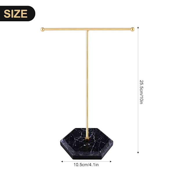 T-formet smykkearrangør Black