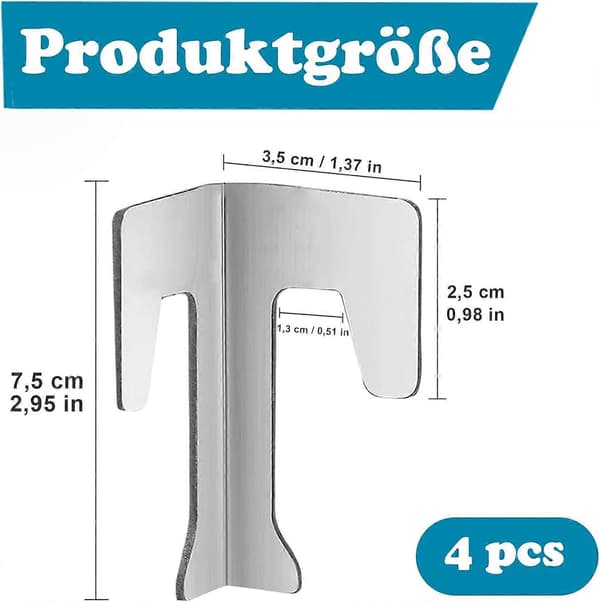 4 stk. universelle grillafstandsstykker til grill