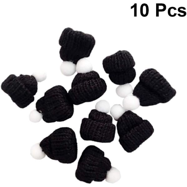 10 st Mini Julhatt Black