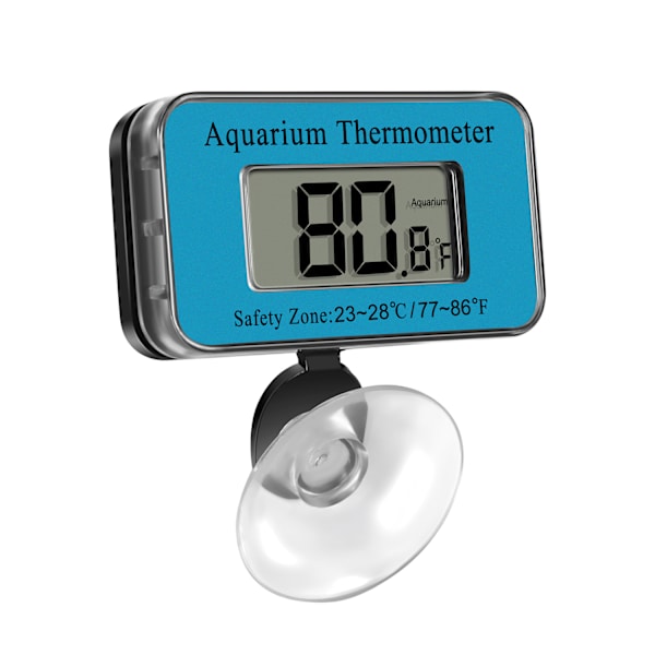 Digital akvarie termometer med akvarie termometer och vattentemperatur sugkopp