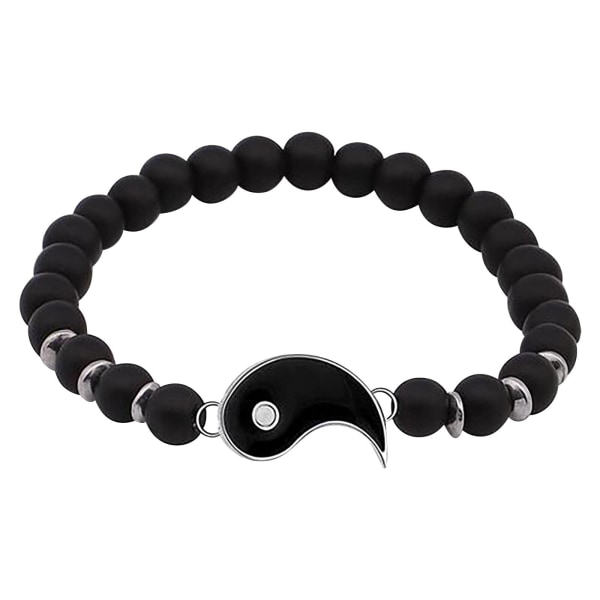 Armband 2 Matchande Yin Och Yangs Justerbara Rep Armband För Vänskap Relation Pojkvän Flickvän Alla Hjärtans Dag Present