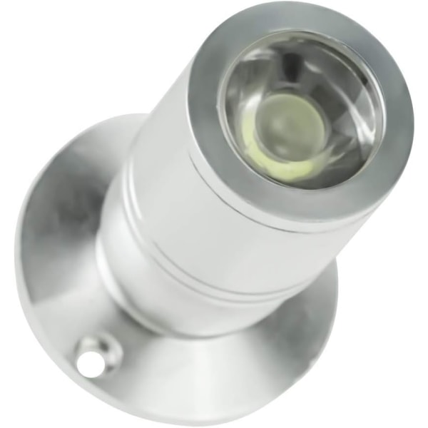 Mini LED Downlight Mini Innfelt Spot 1W med Driver 100-265V AC 10stk [Energiklasse A+](Sølv, Kaldt Lys) silver Cool Light