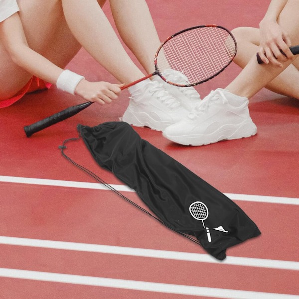 Återanvändbar racketväska badmintonväska bärbar racketväska enkelaxlad badmintonväska för utomhusförvaring