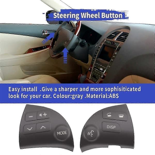 2 st Multifunktionell Bluetooth-högtalarknapp för ES350 Rattknapp 84250-33190 A.