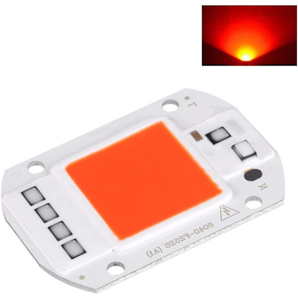 Fdit LED COB-lampe AC 220V lyskilde til DIY LED-spotlight projektør energibesparende lampe 50W (orange)
