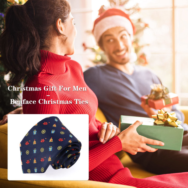 Julhalsdukar för män, sidenhalsdukar för män, julfesthalsdukar Gift