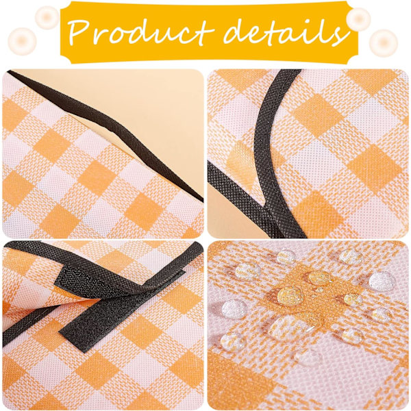 Utomhus picknickfilt hopfällbar vattentät sandtät mat praktisk matkasse picknickfilt för strandcamping vandring resor picknick (gul 150*180cm) Yellow